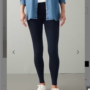 J. Jill Leggings Pima Cotton Black Womens size large tall NWT